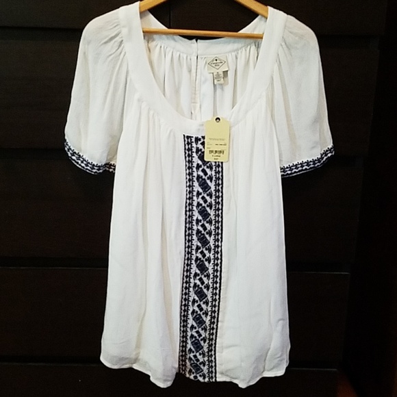 St. John's Bay Tops - St John's Bay lined boho blouse XL